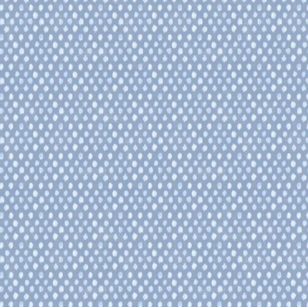 100% Cotton from Wilmington Prints - At The Helm - Dark Blue  Ikat Dot 89261/441 per fat quarter