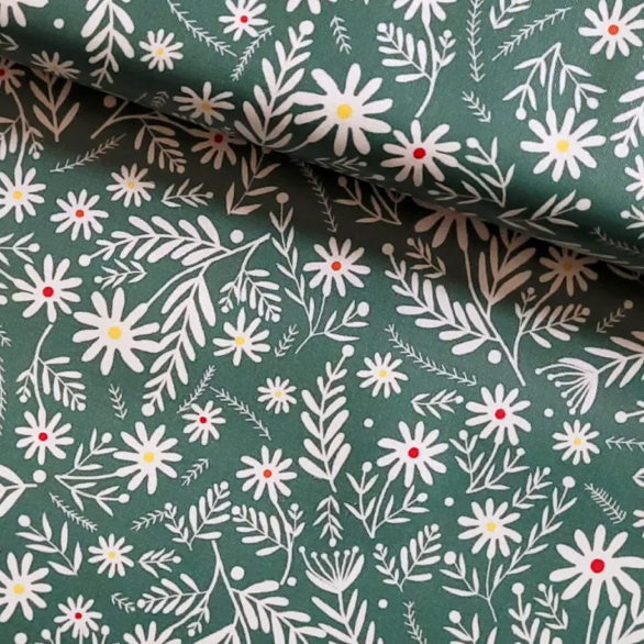 100% Cotton - Eco Laminated  - Waterproof fabric from Sark Textiles - Sun Boulavard, Green, 2218-1,  per fat quarter
