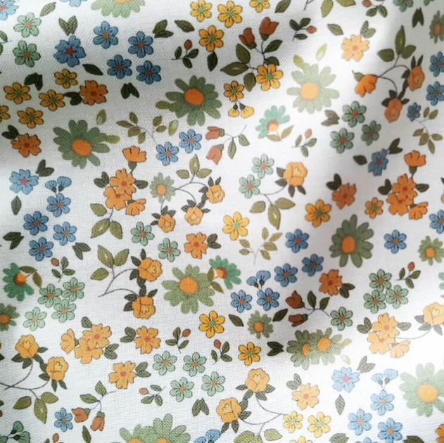 100% Cotton - Eco Laminated  - Waterproof fabric from Sark Textiles - Vintage Love, Cream, 1940-1,  per fat quarter