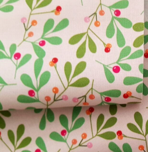 100% Cotton - Eco Laminated  - Waterproof fabric from Sark Textiles - Tweety Tweety, Pink, 1939-5,  per fat quarter
