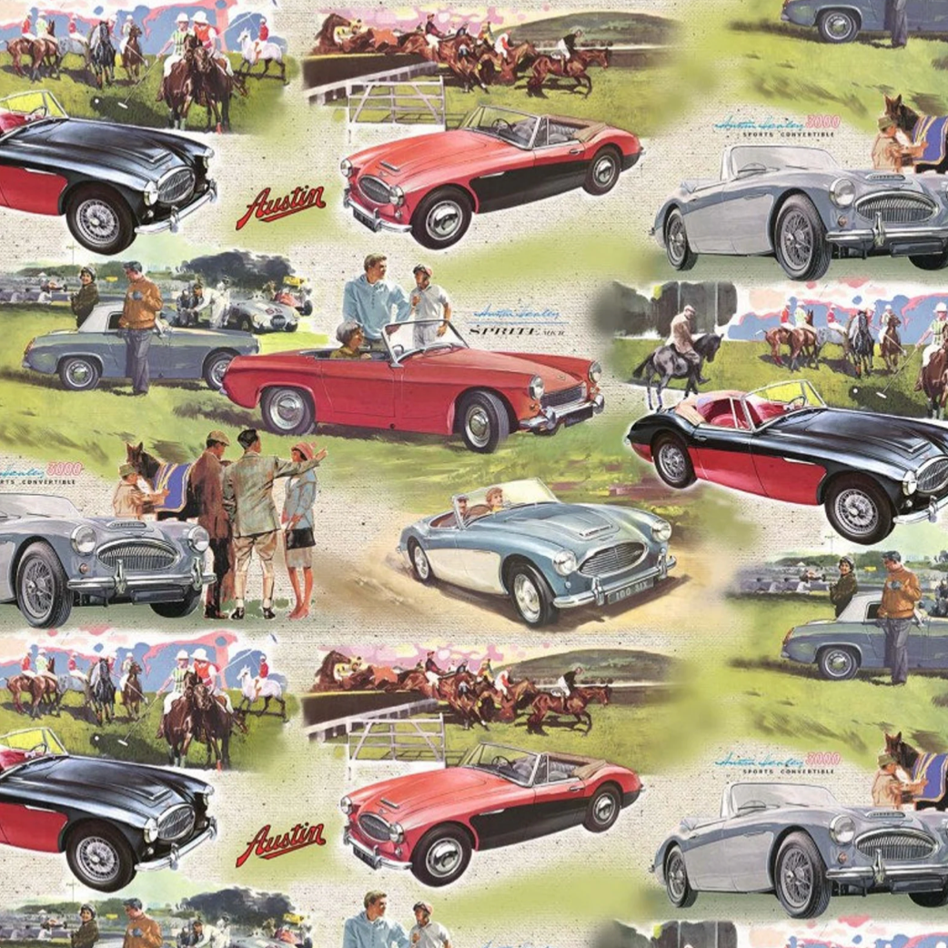 100%  Cotton by Michael Miller - Austin Healey Fabric Collection #2 - per fat quarter