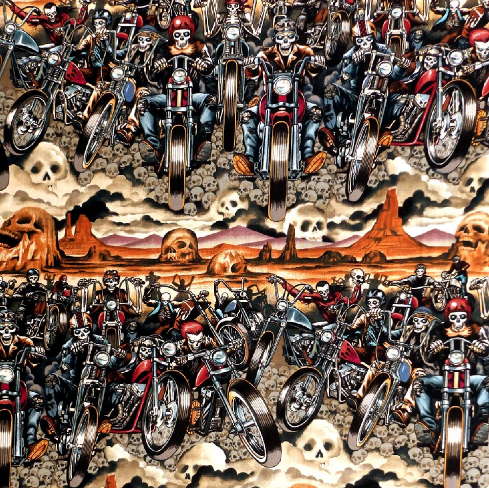 100%  Cotton by Alexander Henry Fabrics - Riding on the storm, per half metre