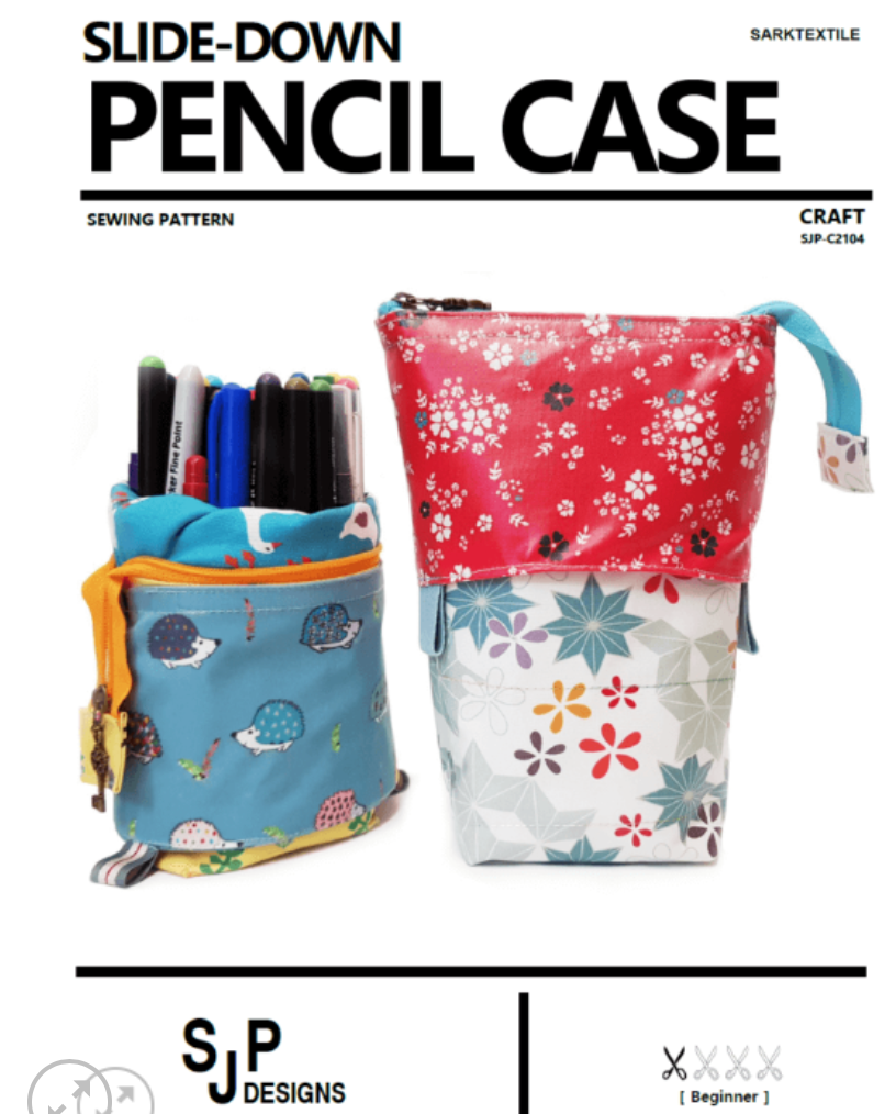 Paper Pattern from Sark Textiles, Slide down pencil case