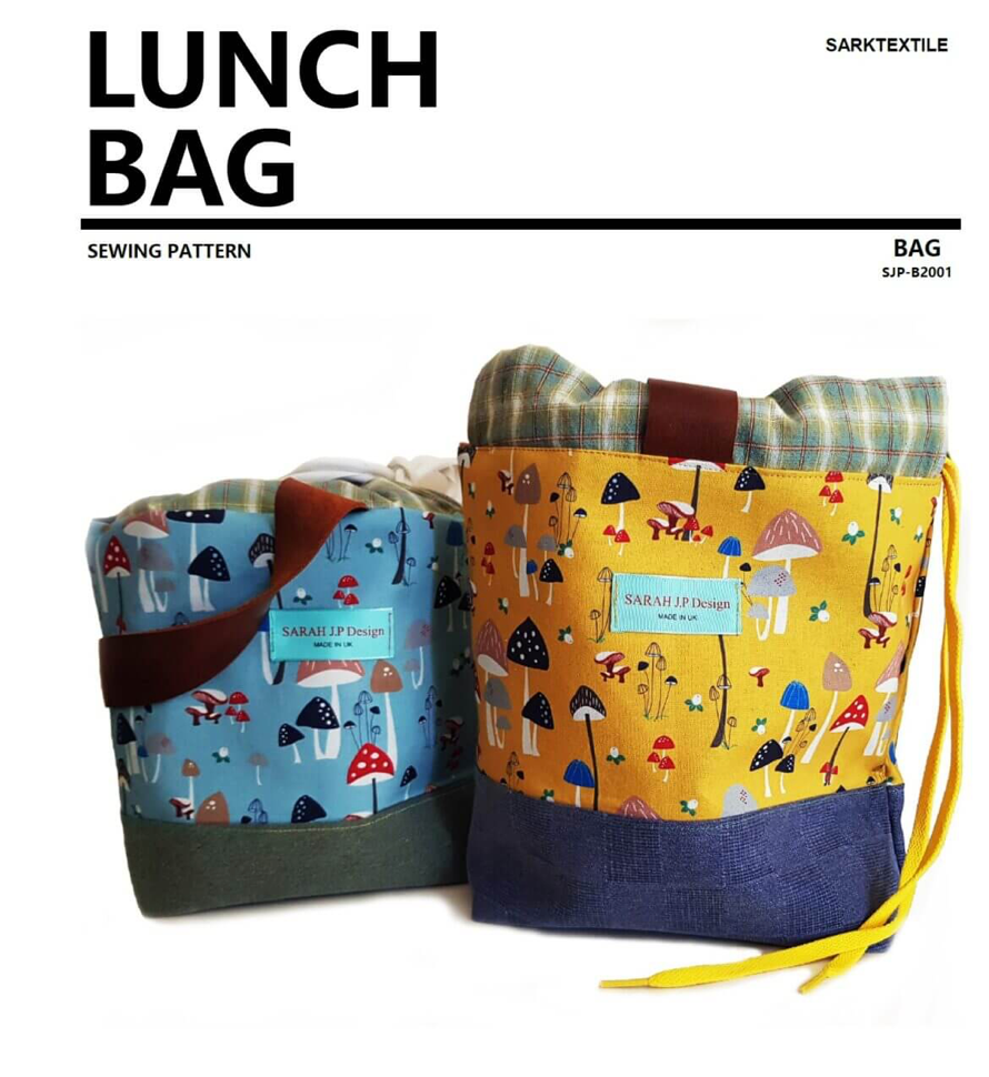  Paper pattern from Sark Textiles, Lunch bag,