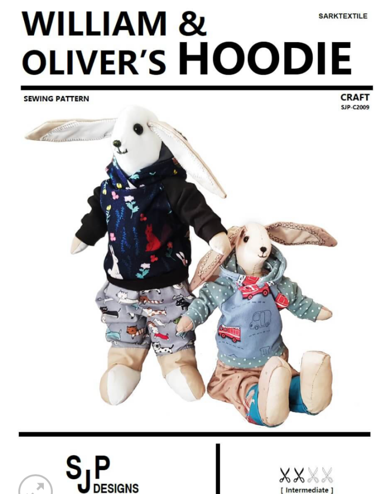 Paper Pattern from Sark Textiles, William & Oliver's Hoodie