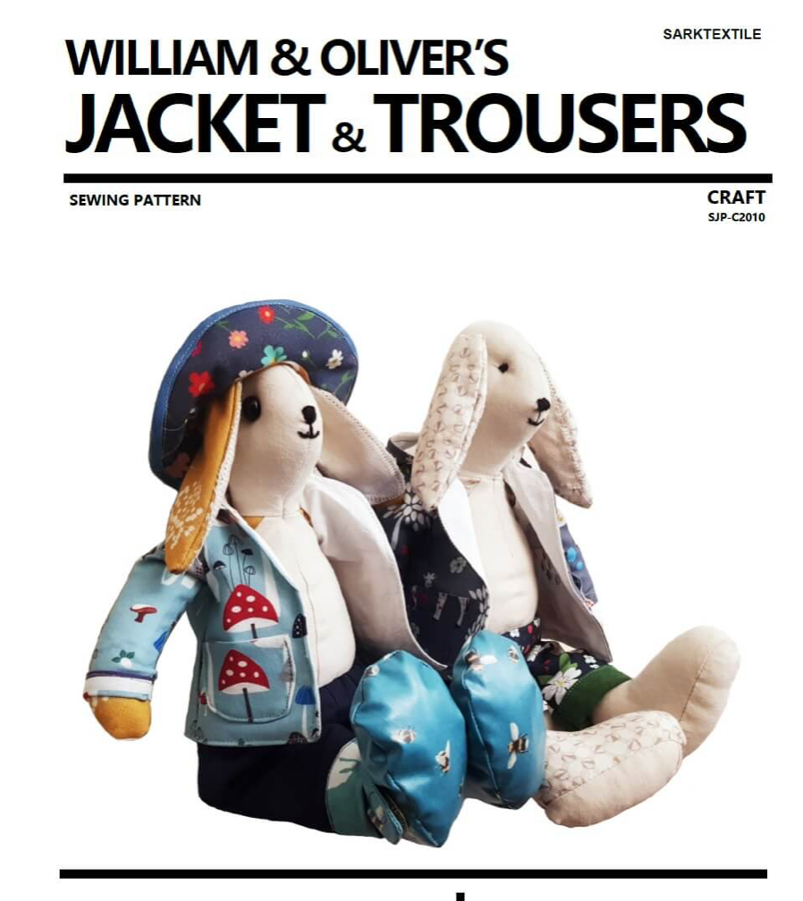 Paper Pattern from Sark Textiles, William & Oliver's Jacket & Trousers,