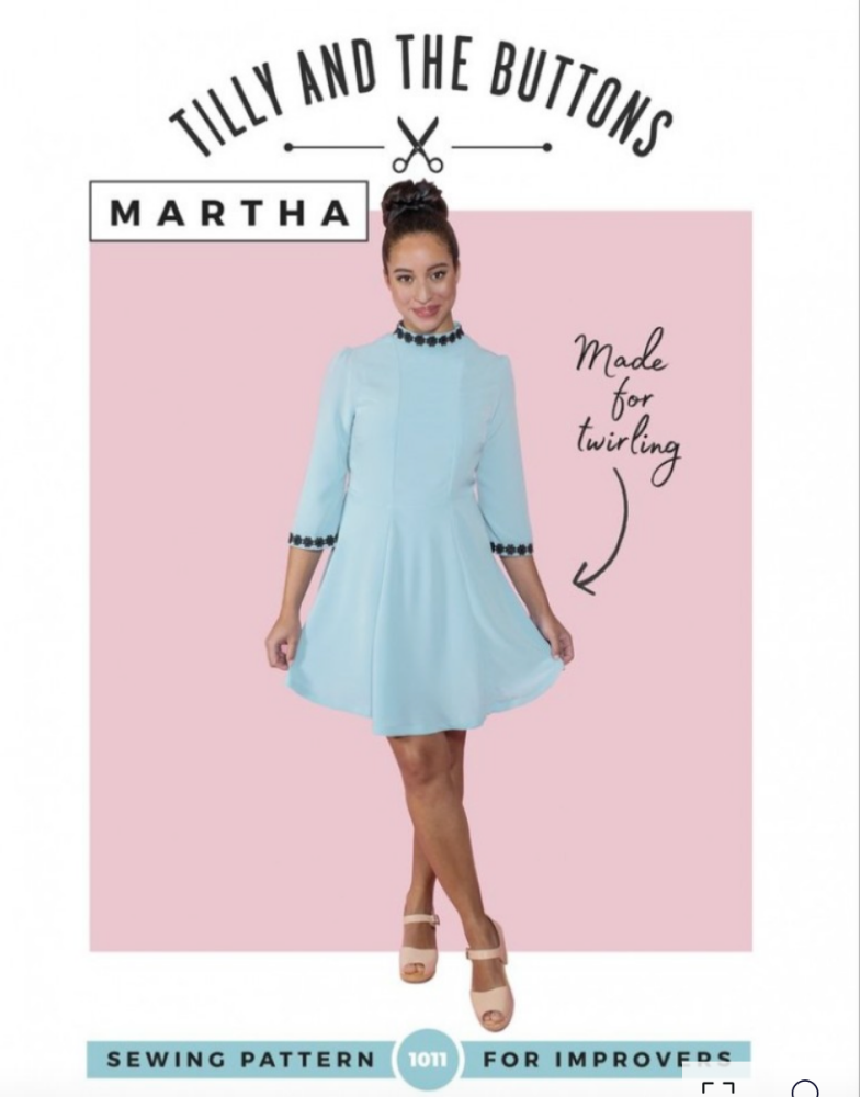  Tilly & the buttons - Martha -, Paper Pattern,  fabric required