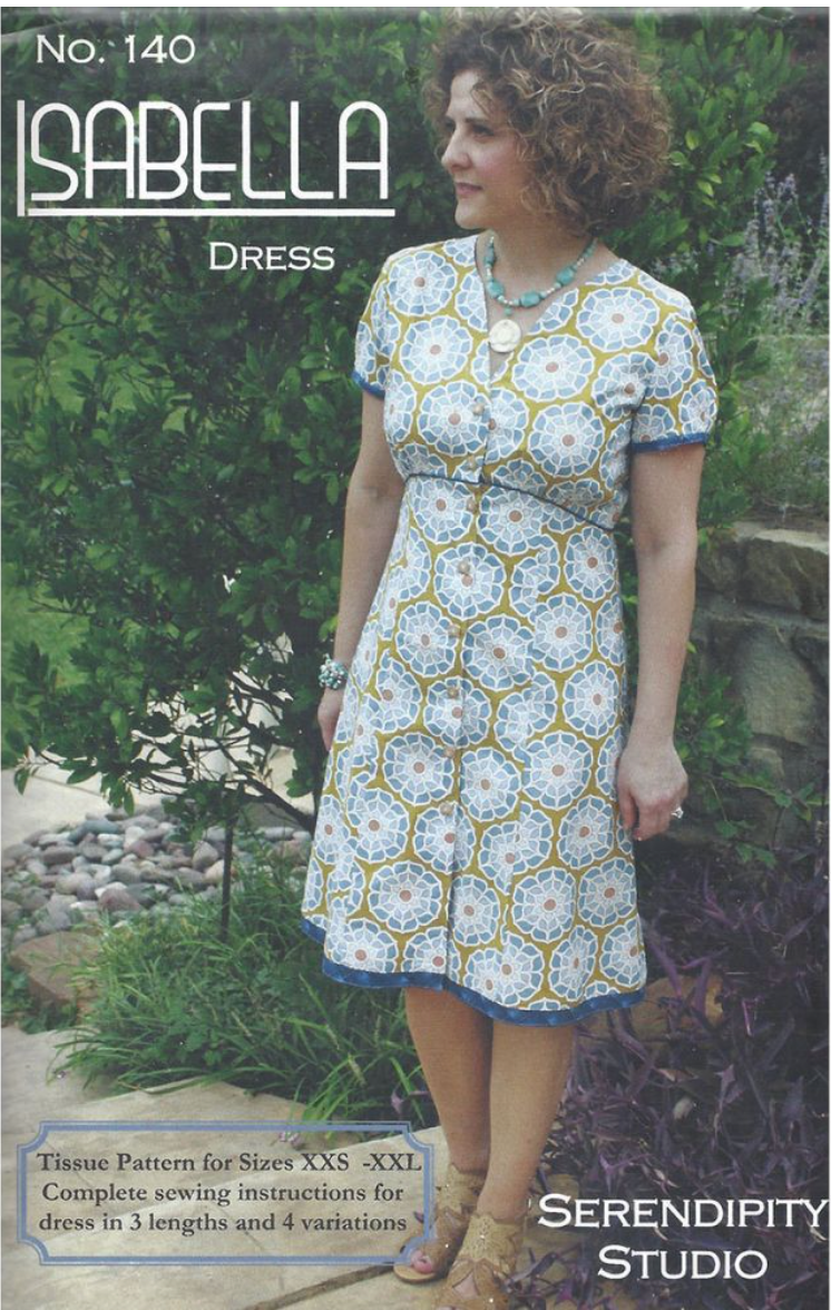 <!-- SP1004 --> Serendipity Studio - Isabella -, Paper Pattern,  fabric req