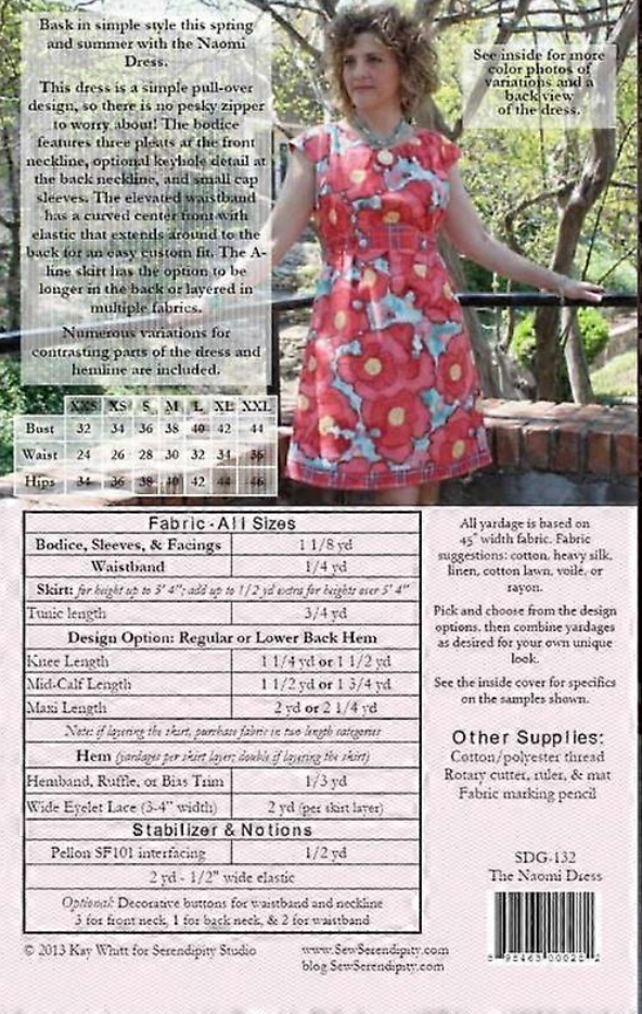  Serendipity Studio - Namoi-, Paper Pattern,  fabric required