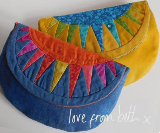  Love From Beth - Sunburst Purse -, Paper Pattern,  fabric required