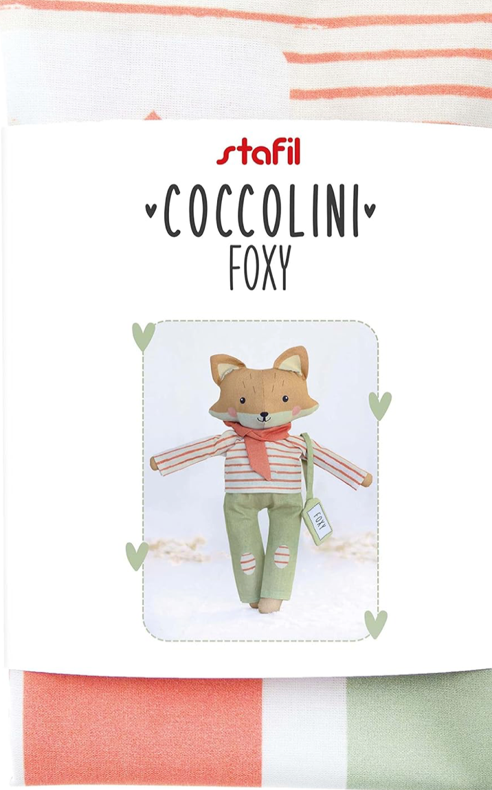 <!-- SP1004 --> Stafil - Coccolini - Foxy -, Paper Pattern with Fabric,  fa