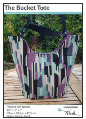  Sewing Patterns by Mrs H - The Bucket Tote -, Paper Pattern,  fabric required