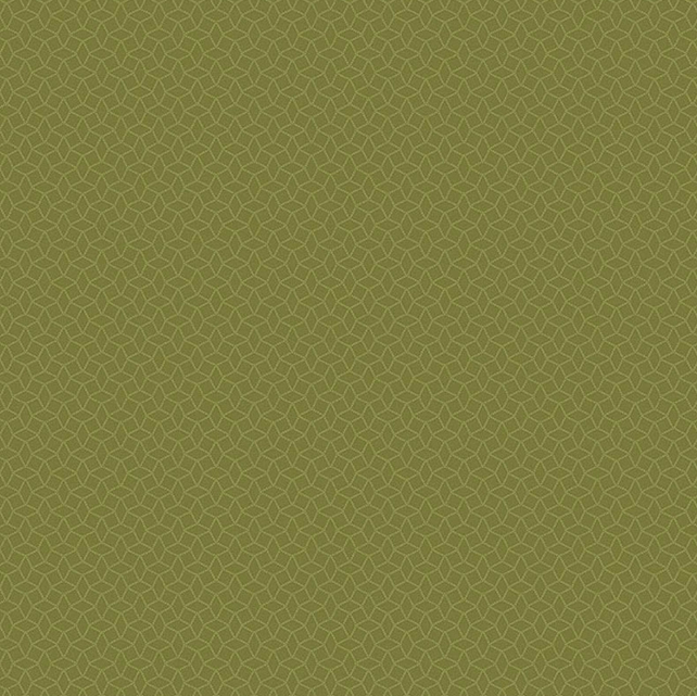 100% Cotton from Makower - Tonal Ditsy - Geo Dance block in Forest, per pre-cut fat quarter