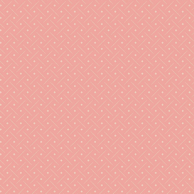 100% Cotton from Makower - Tonal Ditsy - Diamond Plate Rouge per pre-cut fat quarter