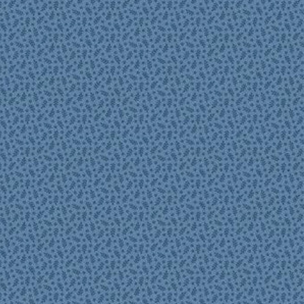 100% Cotton from Makower - Tonal Ditzy - Sprigs & Flowers in Blue Indigo per pre-cut fat quarter