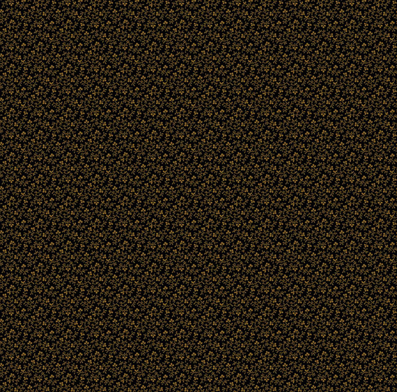 100% Cotton from Makower - Tonal Ditzy - Leafy Blooms in Peppercorn, per pre-cut fat quarter