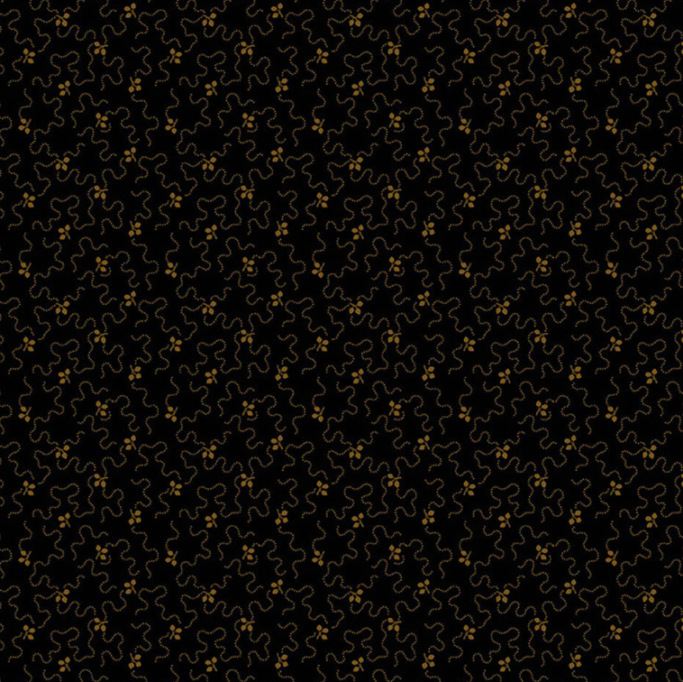 100% Cotton from Makower - Tonal Ditzy - Meander in Peppercorn, per pre-cut fat quarter