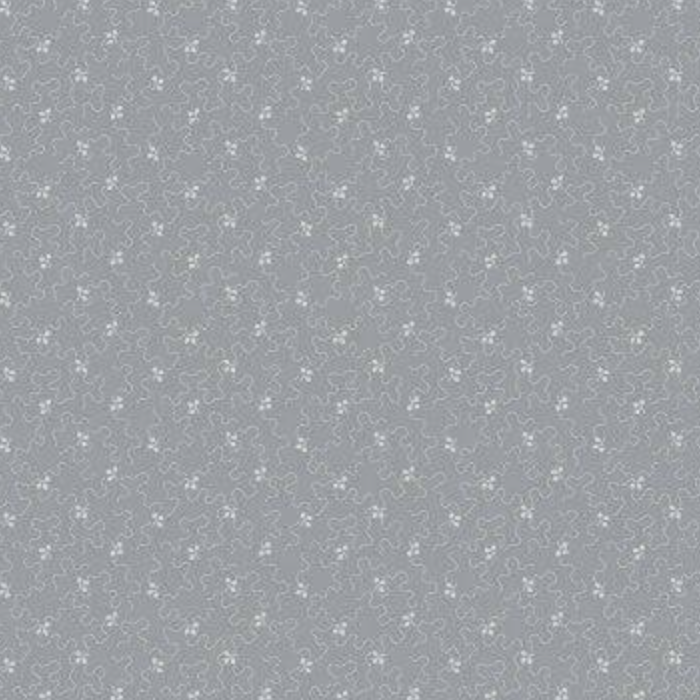 100% Cotton from Makower - Tonal Ditzy - Meandering Leaves in River Rock, per pre-cut fat quarter