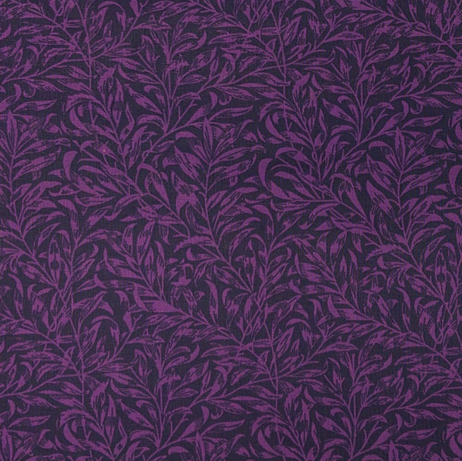 100% Cotton from Craft Cotton Co, William Morris - V&A - Willow Bough Purple, per Fat Quarter