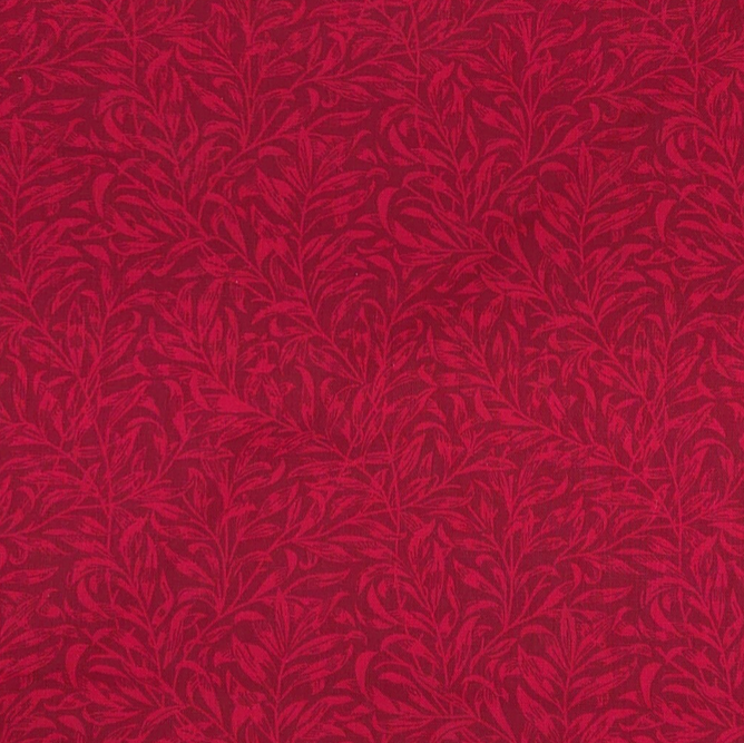 100% Cotton from Craft Cotton Co, William Morris - V&A - Willow Bough Cherry, per Fat Quarter