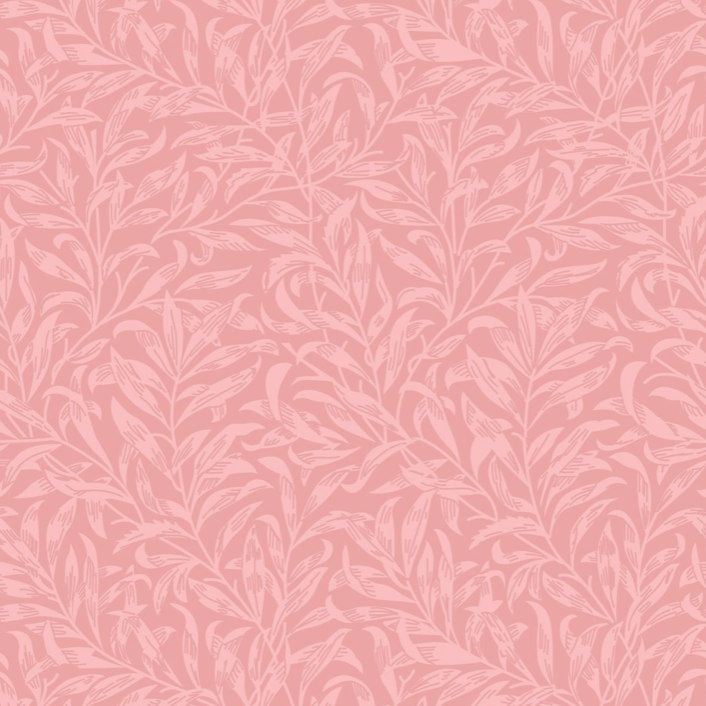 100% Cotton from Craft Cotton Co, William Morris - V&A - Willow Bough Dusky Pink, per Fat Quarter