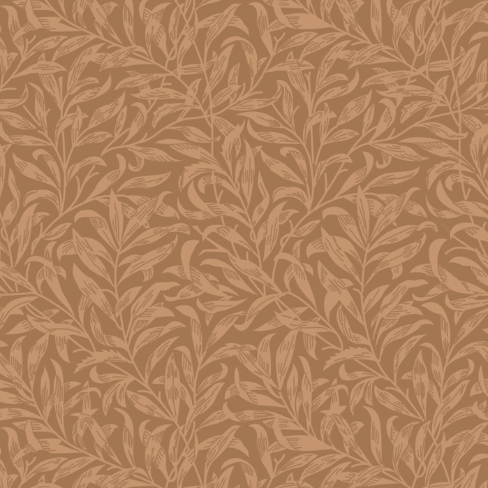 100% Cotton from Craft Cotton Co, William Morris - V&A - Willow Bough Light Brown, per Fat Quarter