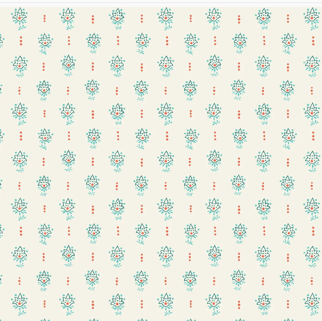 100% Cotton from Liberty of London - Winterbourne - Millefleurs tulip (5744c), per fat quarter