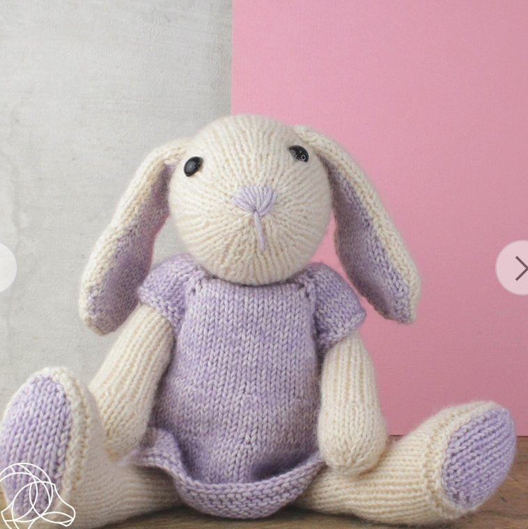  Chloe Rabbit by Hardicraft - Stone washed yarn - 78% Cotton, 22% Acrylic - knitting kit