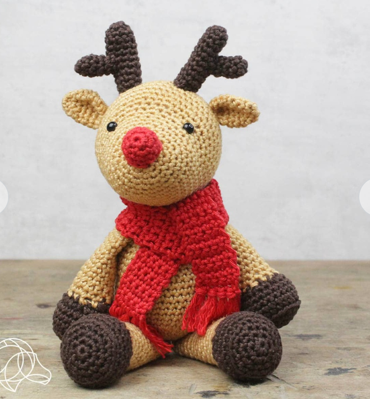  Rudolf Reindeer by Hardicraft -100% Cotton Catona Mercerised Yarn