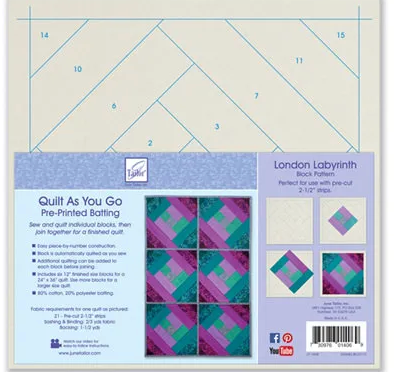  June Taylor - London Labyrinth Block Pattern ,  fabric required,