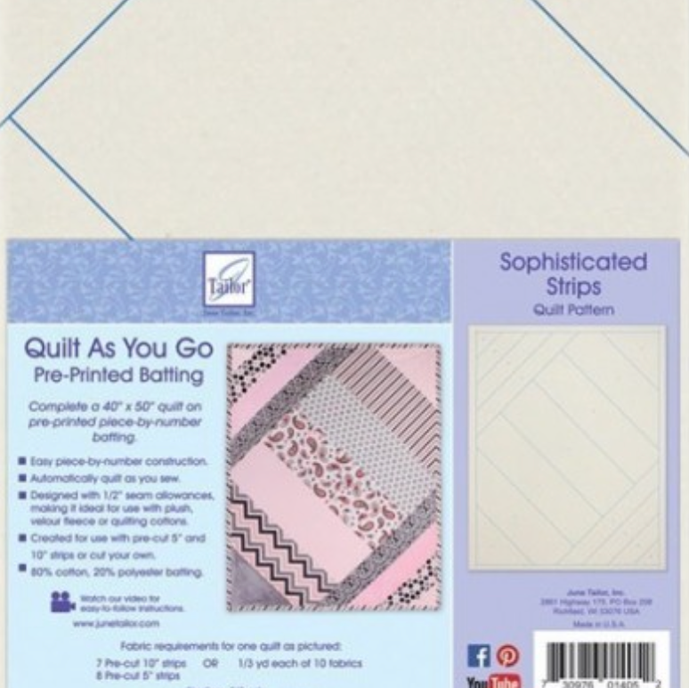  June Taylor - Sophisticated Strips Quilt ,  fabric required,