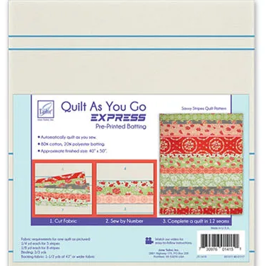  June Taylor -Savvy Stripes Quilt Pattern,  fabric required,