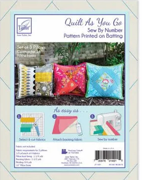  June Taylor -Sew by Number, 3 pillows/cushions,  fabric required,