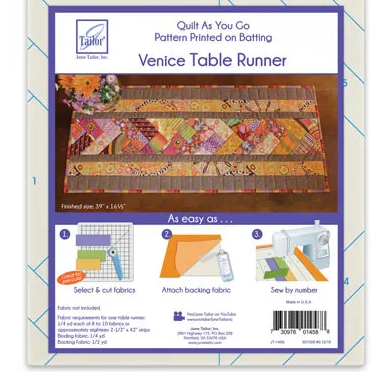  June Taylor - Quilt as you go -, Venice Place Mats,  fabric required