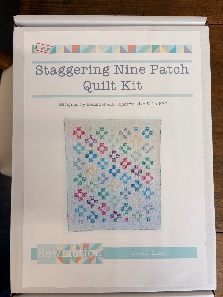  Sew Motion - Staggering Nine Patch Quilt Kit - Main Fabric Included  - will need wadding & backing