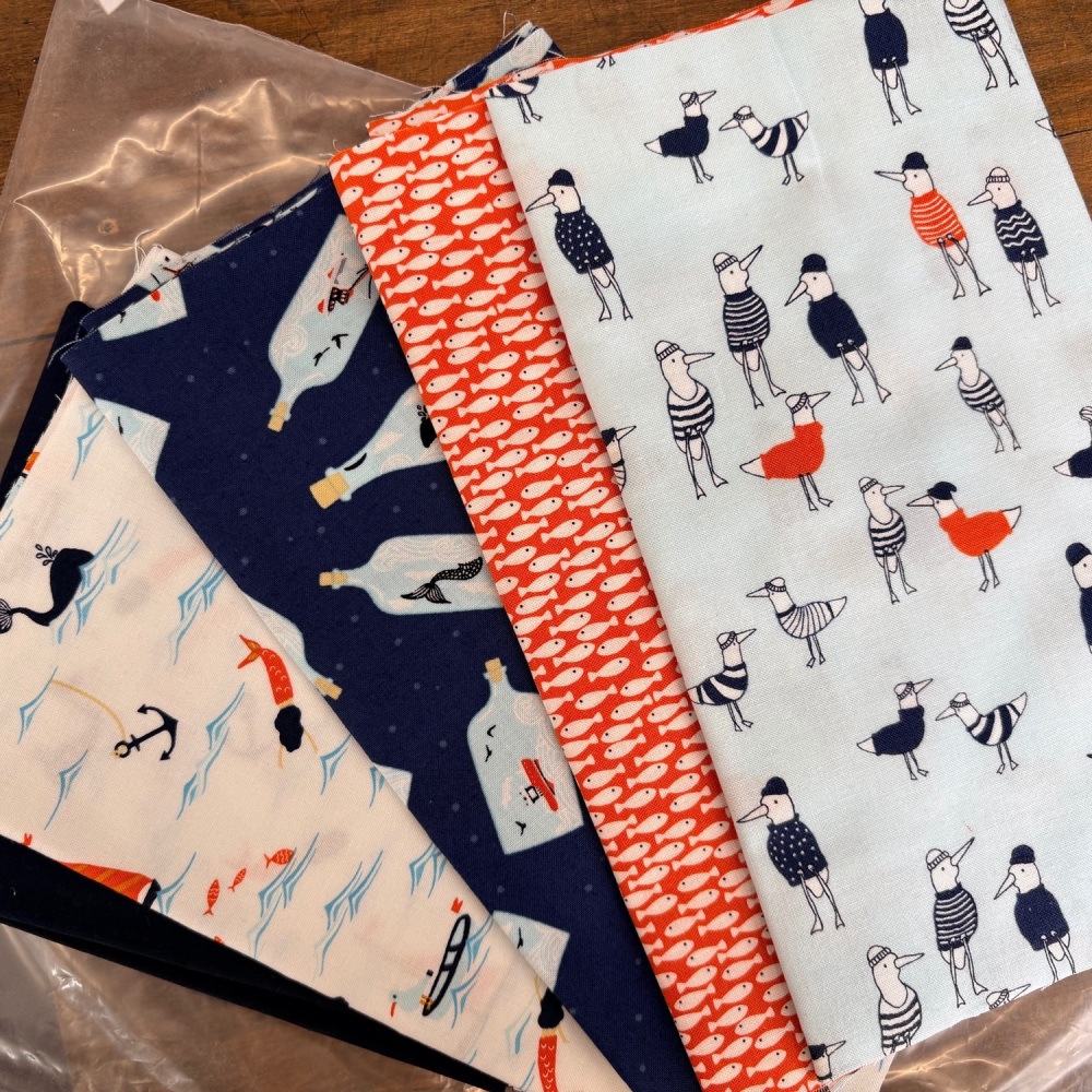  Sew Motion - At The Seaside Baby Quilt - Backing Fabric Included  - will need wadding & backing