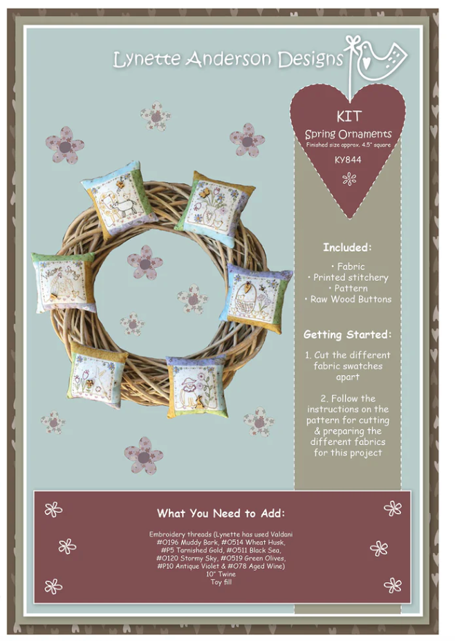  Lynette Anderson Designs - Spring Ornaments Kit
