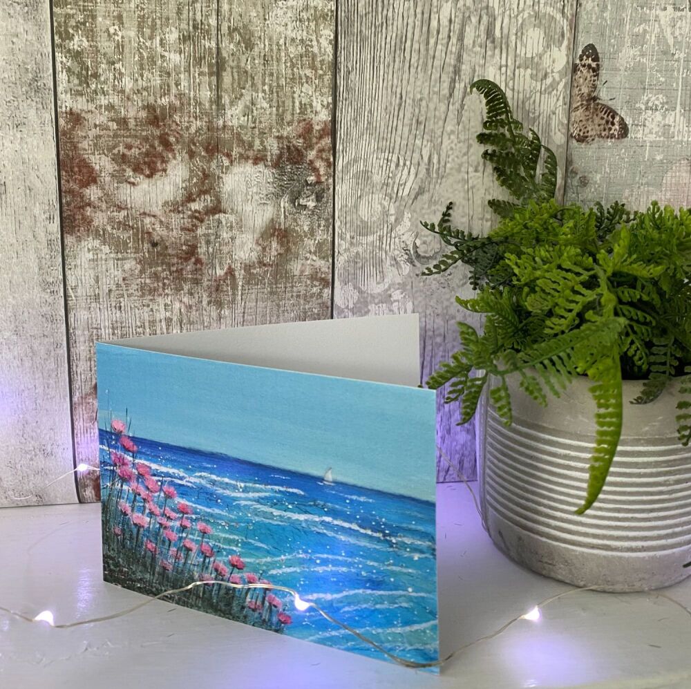 Pink Sea Thrifts A6 Card