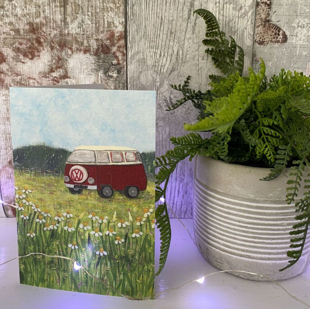 VW Camper A6 Card
