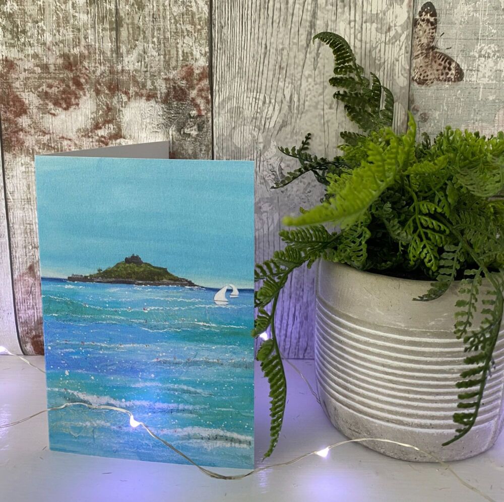 St Michaels Mount A6 Card