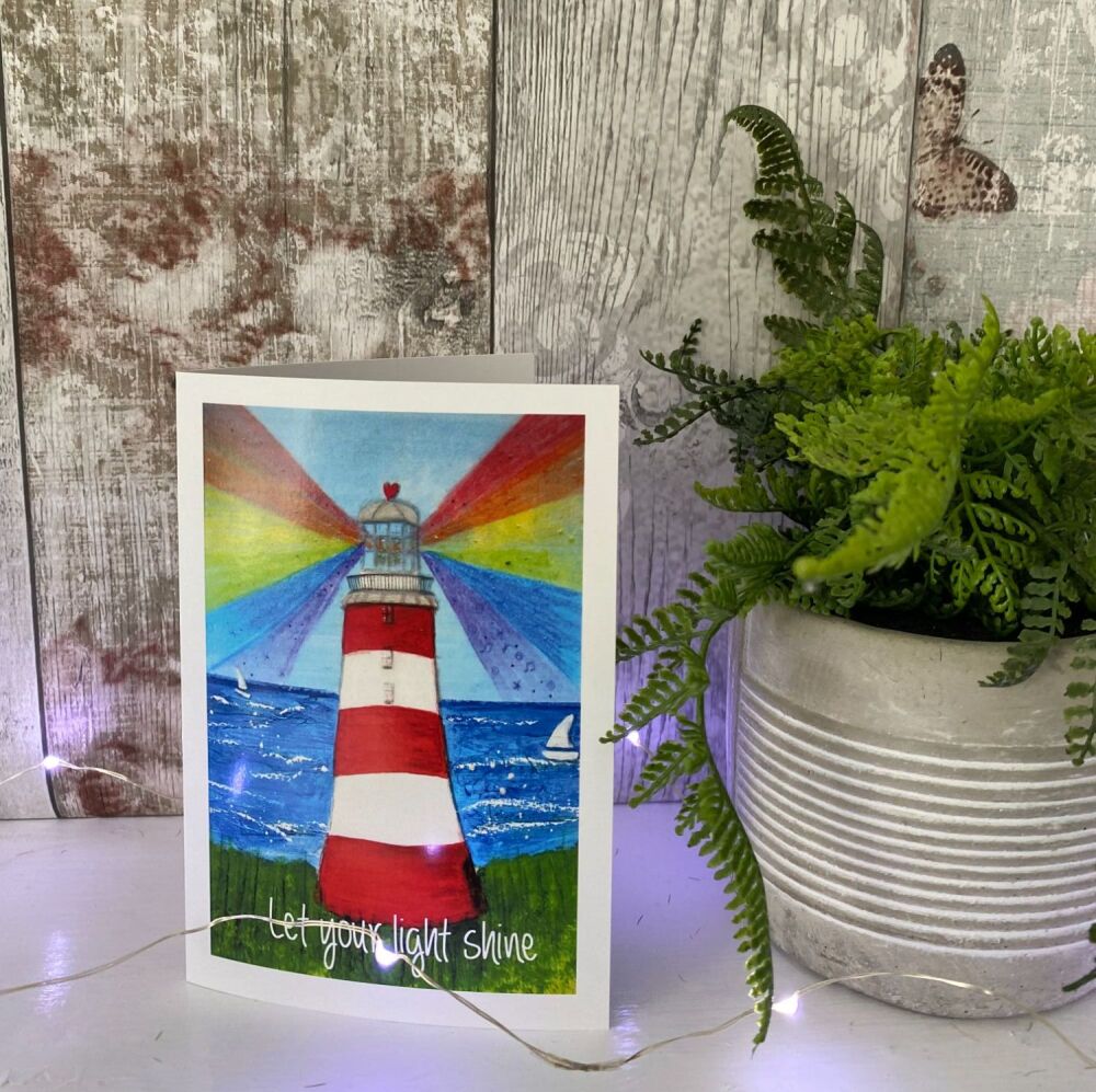 Let your light shine A6 Card