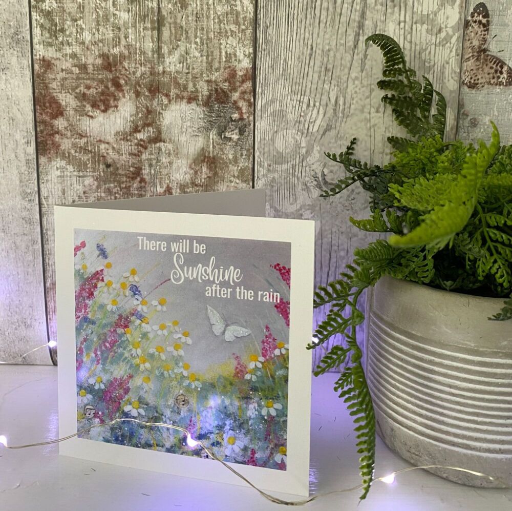 Sunshine after the Rain Square Card