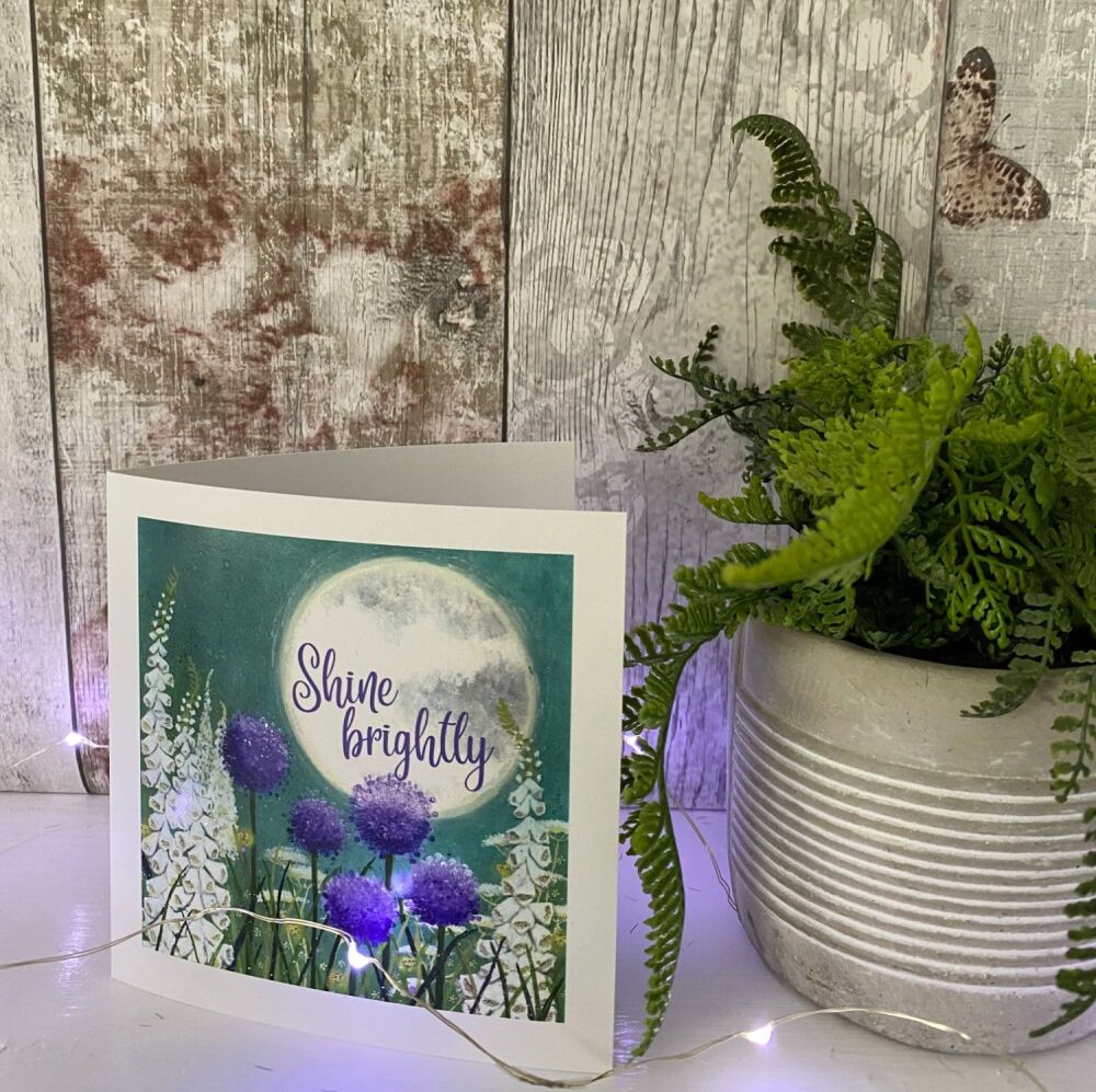 Shine Brightly Square Card