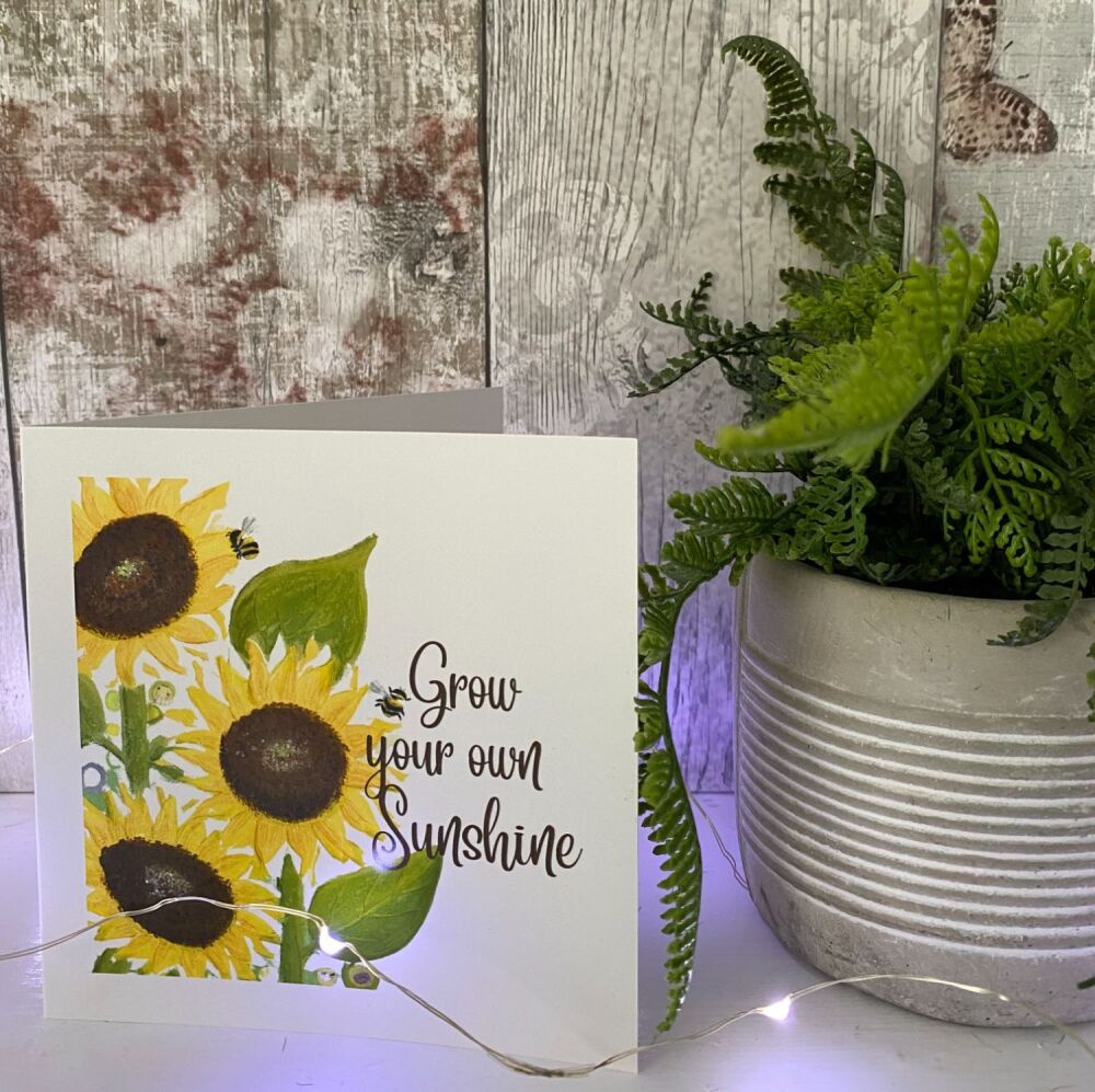 Grow your own Sunshine Square Card