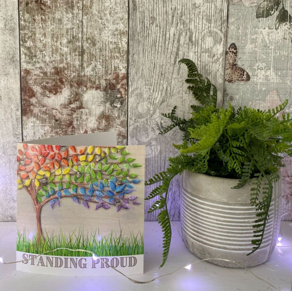 Standing Proud Square Card