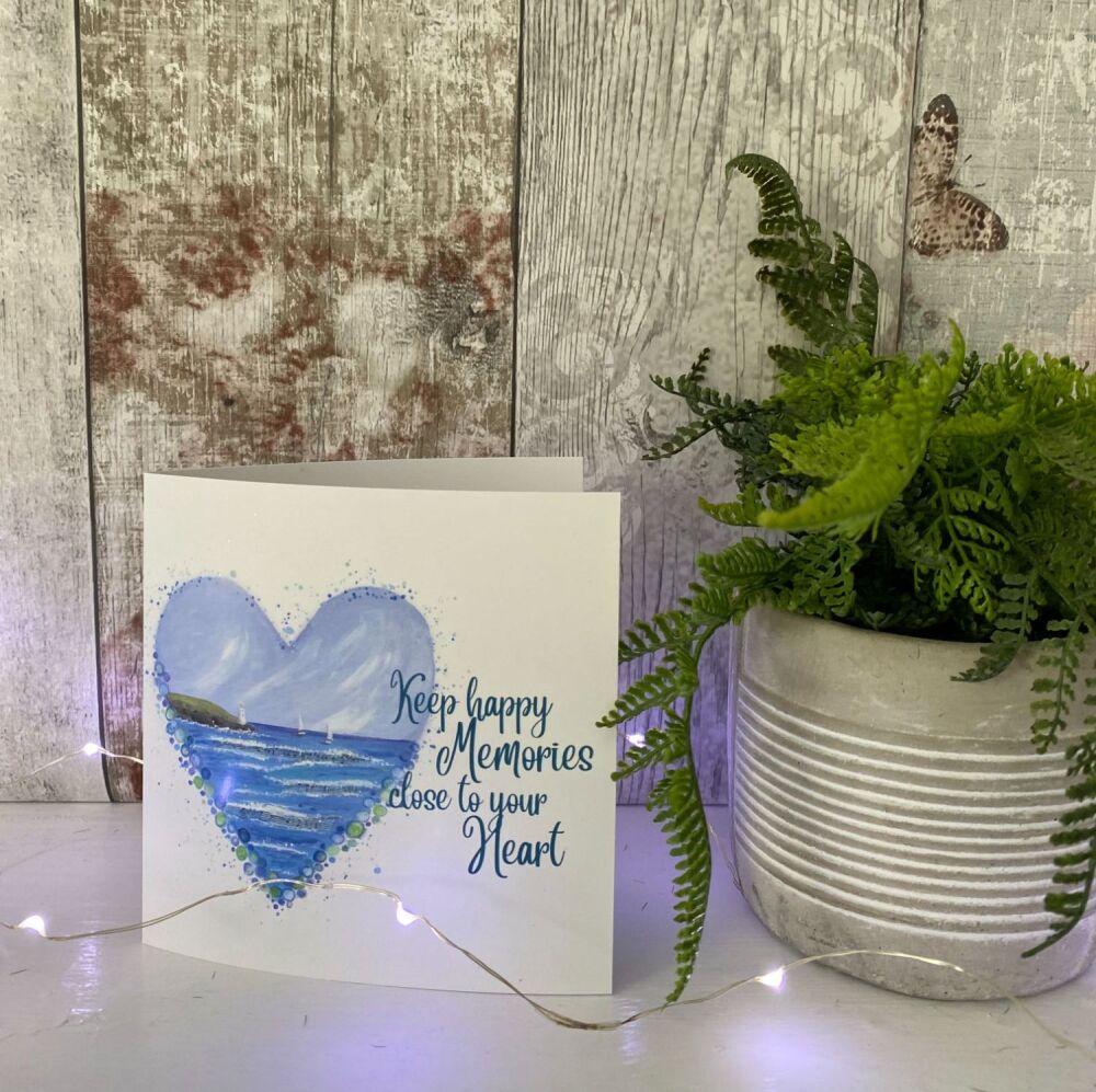 Happy Memories Heart Square Card