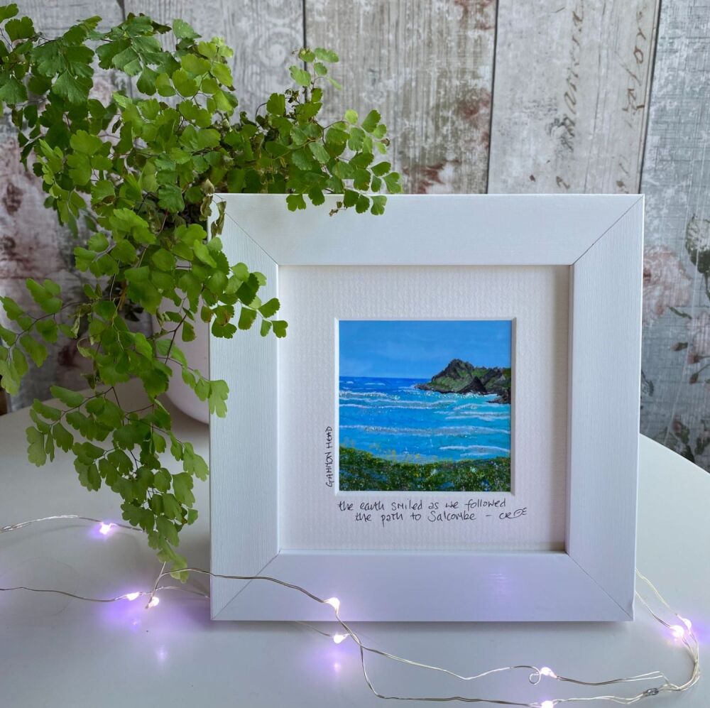 Gammon Head Mini Framed Print