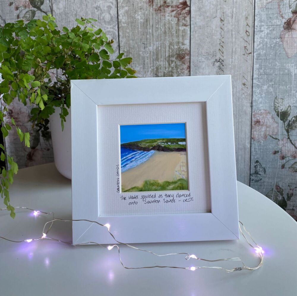 Saunton Sands Mini Framed Print
