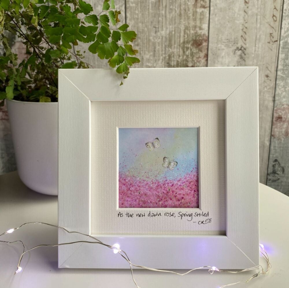 As the new dawn rose Mini Framed Print