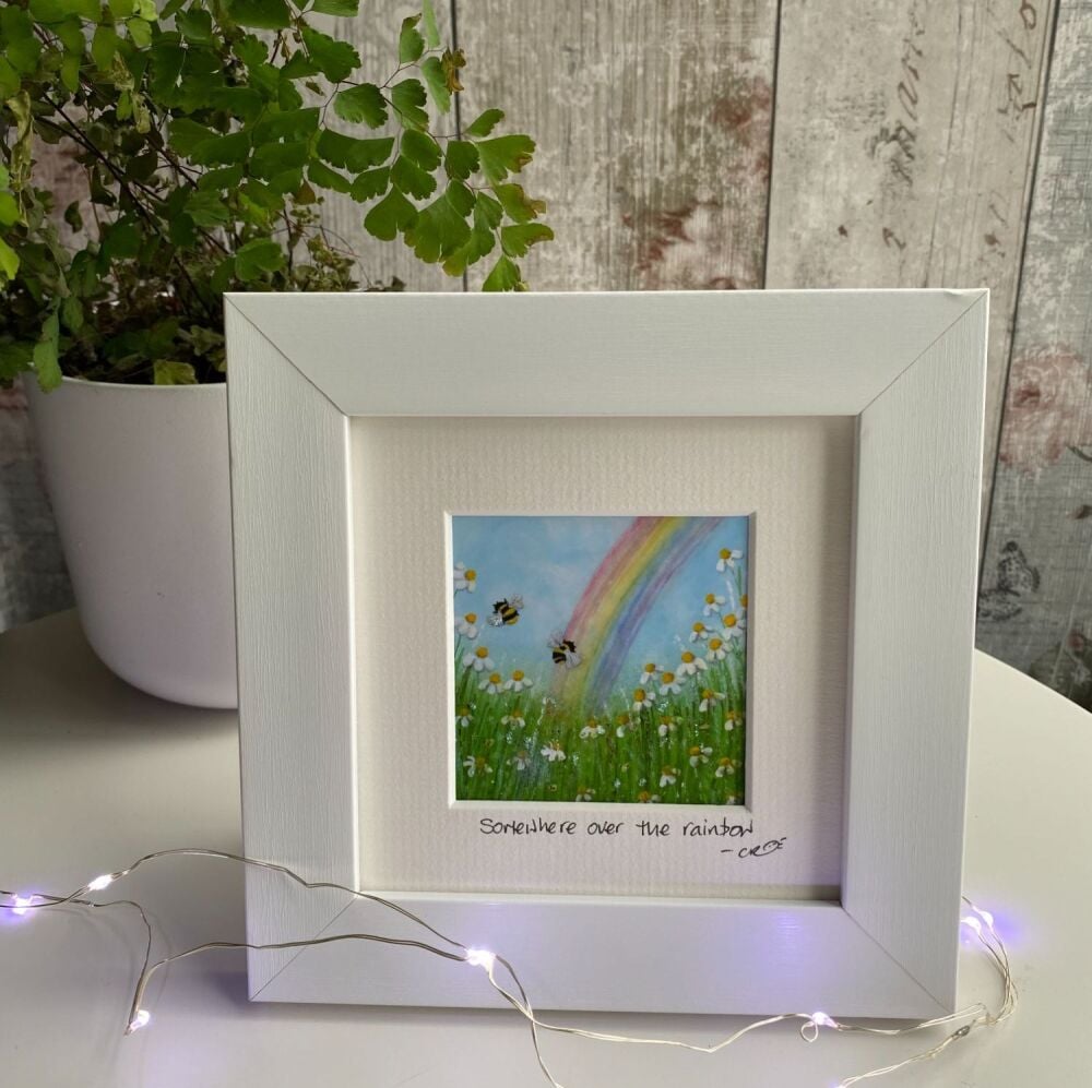 Somewhere over the rainbow Mini Framed Print